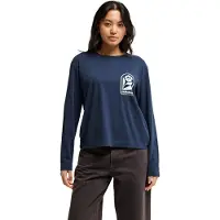 Quiksilver Women's Standard L/S Tee Maglia a manica lunga Donna (L, blu)
