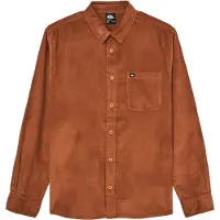 Quiksilver - Camicia in velluto a coste - Smoke Trail Cord Shirt Rawhide per Uomo in Cotone - Taglia M - Marrone