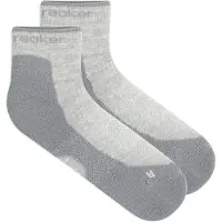 Icebreaker Women's Merino Hike+ Light Mini Calze da trekking Donna (38-40, grigio)