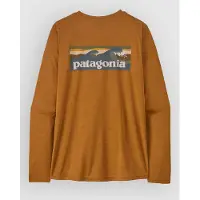 Patagonia Women's L/S Cap Cool Daily Shirt Boardshort Logo Maglia funzionale Donna (L, marrone)