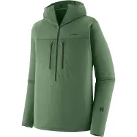 Patagonia R1 Ultralight Hoody Pullover in pile Uomo (L, olivia/verde)