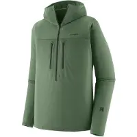 Patagonia R1 Ultralight Hoody Pullover in pile Uomo (XS, olivia/verde)