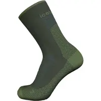 Icebreaker Merino Hike+ Ultralight Crew Calze da trekking Uomo (44,5-46,5, olivia)