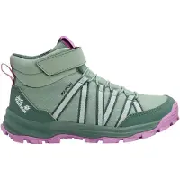 Jack Wolfskin Kid's Wild Hike Texapore Mid VC Scarpe da trekking Bambini (33, verde)