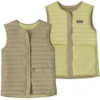 Patagonia Women's Lightweight Reversible Down Sweater Vest Gilet in piumino Donna (XL, beige)