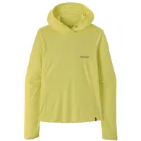 Patagonia Women's Cap Cool Sun Hoody Peak Visions Maglia funzionale Donna (L, giallo)