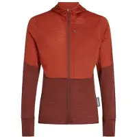 Icebreaker Merino 200 Realfleece Descender L/S Zip Giacca di merino Uomo (XXL, rosso)