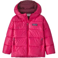 Patagonia - Piumino caldo in piuma naturale - Baby Hi-Loft Down Sweater Hoody Punchy Pink in Pelle - Taglia Bambino 2a - Rosa