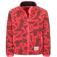 TROLLKIDS Kid's Lyngdal Jacket Giacca in pile Bambini (110, rosso)