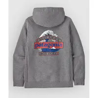 Patagonia Great Waves Uprisal Hoody Felpa con cappuccio Uomo (XXL, grigio)