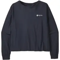 Patagonia Women's L/S Hut Tripper Easy Cut T-Shirt Maglia a manica lunga Donna (XL, blu)