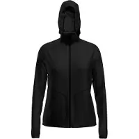 Icebreaker Women's 150 MerinoFine Ace L/S Zip Hoodie Felpa di merino con cappuccio Donna (XS, nero)
