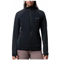 Columbia Women's Arctic Crest II Hybrid Full Zip Giacca in pile Donna (L, nero)