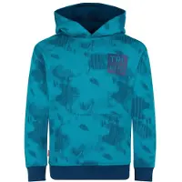 TROLLKIDS Kid's Lifjell Sweater Felpa con cappuccio Bambini (98, turchese)