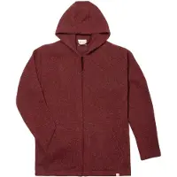 Engel Kapuzenjacke Giacca di merino Uomo (44, rosso)