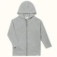 Engel Kid's Kapuzenjacke Giacca di lana Bambini (116, bianco/grigio)