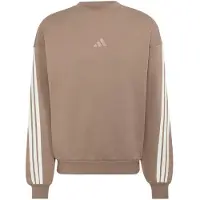 Adidas Kit 3-Stripes Sweatshirt Maglione Uomo (S, marrone)