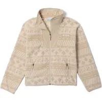 Columbia Kid's Sequoia Grove Printed Full Zip Fleece Giacca in pile Bambini (S, beige)