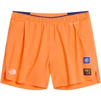 The North Face - Pantaloncini da trail running - M Summit Pacesetter Short Graphic Papaya per Uomo - Taglia XL - Arancione