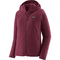 Patagonia - Pile traspirante ed elasticizzato - W's R1 CrossStrata Hoody Berry Fig per Donne in Softshell - Taglia XS - Viola