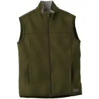 Disana Weste Gilet in lana merino Uomo (52, olivia)