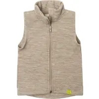 Engel Kid's Weste Gilet in lana merino Bambini (128, beige)