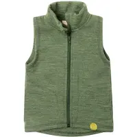 Engel Kid's Weste Gilet in lana merino Bambini (116, olivia/verde)