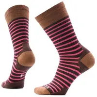 Smartwool Women's Everyday Pin Stripe Crew Socks Calze casual Donna (34-37, marrone)