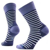 Smartwool Women's Everyday Pin Stripe Crew Socks Calze casual Donna (34-37, blu)