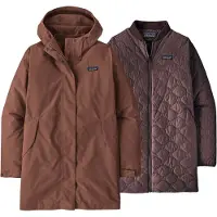 Patagonia - Parka 3 en 1 isolante et imperméable - W's Heyes Peak 3-in-1 Parka Berm Brown per Donne in Nylon - Taglia L - Marrone
