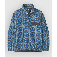 Patagonia Lightweight Synch Snap-T P/O Pullover in pile Uomo (M, blu)