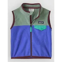 Patagonia Baby's Micro D Snap-T Vest Gilet in pile Bambini (3-6 Months, blu)