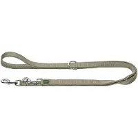 Hunter Verstellbare Führleine Maldon 3.0 Guinzagli per cani (Width: 2,0 cm, Length 200 cm, greige)