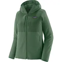 Patagonia - Giacca stretch e calda - W's R2 CrossStrata Hoody Canopy Green per Donne in Poliestere Riciclato - Taglia M - Verde