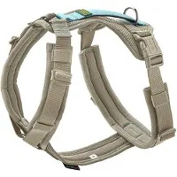Hunter Maldon 3.0 Imbracatura per cani (M - Hals 50 – 84 cm, Bauch 53 – 71, greige /blu)