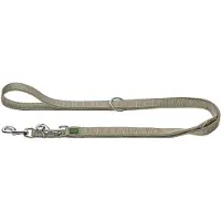 Hunter Verstellbare Führleine Maldon 3.0 Guinzagli per cani (Width: 1,5 cm, Length 200 cm, greige)
