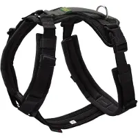 Hunter Maldon 3.0 Imbracatura per cani (L - Hals 66 – 118 cm, Bauch 69 – 1, nero/grigio)