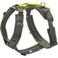 Hunter Maldon 3.0 Imbracatura per cani (M - Hals 50 – 84 cm, Bauch 53 – 71, grigio/giallo)