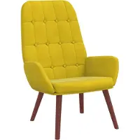 Syfax Poltrona Relax Giallo in Velluto