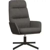 Syfax Poltrona Relax Grigio Scuro in Tessuto
