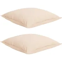 vidaXL Set di lenzuola , 2 pezzi, 200 x 240 cm, adatto a tutte le stagioni, color beige