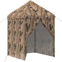 Syfax Padiglione pop-up con 4 pareti laterali, dimensioni 2 x 2 metri, colorazione mimetica da bosco