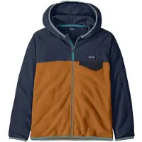 Patagonia Kid's Micro D Snap-T Jacket Giacca in pile Bambini (L, blu/marrone)