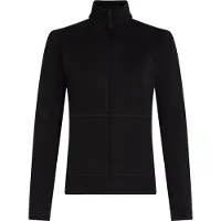 Icebreaker - Pile leggero in lana merino - W Merino 400 RealFleece Descender LS Zip Black - Taglia M - Nero