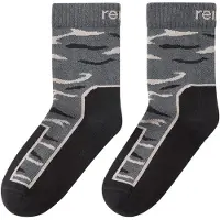 Reima Kid's Kuivilla Socks Calze casual Bambini (30-33, grigio/nero)