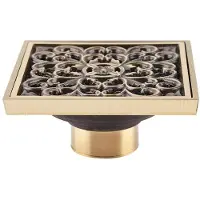 OEM Griglia di copertura per scarico doccia in ottone da 10 cm