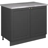 Vicco Mobile lavello cucina Fame-Line Oro-antracite rustico/Antracite 100 cm, PL Marmo, Model 61928
