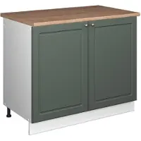 Vicco Mobile lavello cucina Fame-Line Verde-oro rustico/Bianco 100 cm, PL Rovere, Model 61912