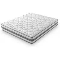 Youjia Materasso 140x200, altezza H4, 25 cm, con imbottitura in schiuma confortevole, materasso a molle insacchettate a 7 zone, ergonomico, materasso a molle per adulti, OEKO-TEX