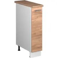 Vicco Armadio cucina dispensa alto Fame-Line Rovere dorato/Bianco 20 cm, PL Rovere, Model 62070